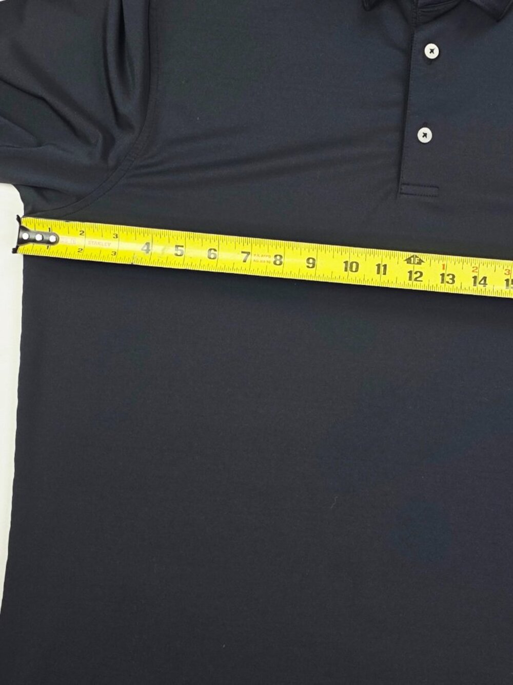 Johnnie O Embroidered Neck Logo Men Size Large Black Short Sleeve Polyester Polo - Picture 3 of 10